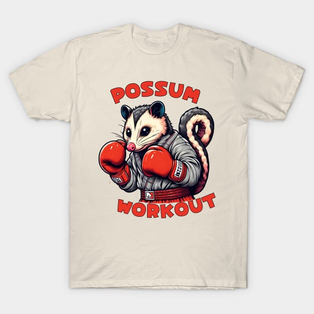 Kickboxing possum T-Shirt by Japanese Fever